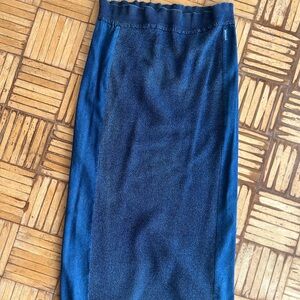 Blue Willi's Blue Midi Pencil Skirt